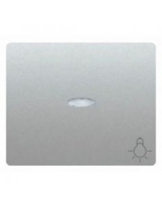Tecla Pulsador Luz Alum. Mercurio con Luminoso BJC 18717-MAL IRIS