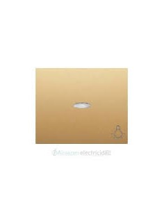 Tecla Pulsador Luz Dorado Odisea con Luminoso BJC 18717-ODL IRIS