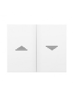 Tecla doble pulsador  PERSIANA Blanco BJC 18765 IRIS