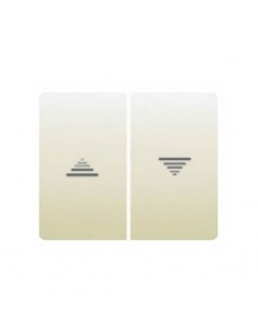 Tecla doble pulsador  PERSIANA Beig BJC 18765-A  IRIS