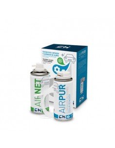 Airnet + Airpur Auto - Kit limpiador aire acondicionado 2x100ml