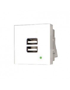 Toma doble USB carga rápida 5V 2.1A