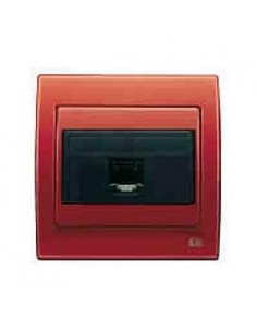 Tapa Telefono RJ11 Rojo Rubi BJC 19782-RR IRIS