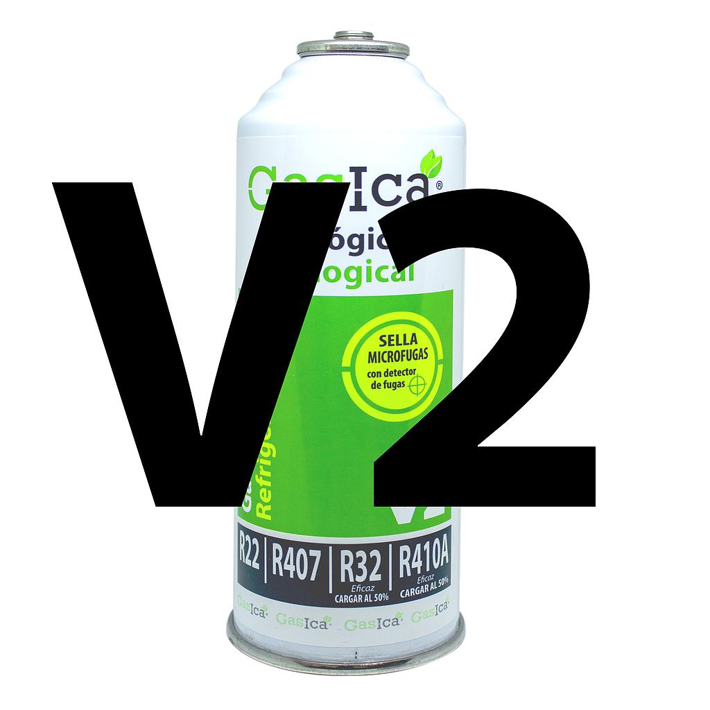 Gas refrigerante orgánico GASICA V2 sustituto R32/R22/R407/R290 y R410A 226gr