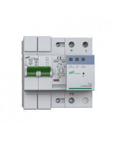 Protector Cirprotec sobretensiones combinado 40A 2P rearme automático V-CHECK 2MR-40