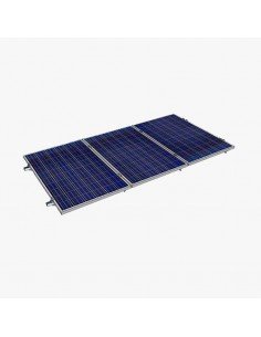 Estructura soporte 3 módulos fotovoltaicos
