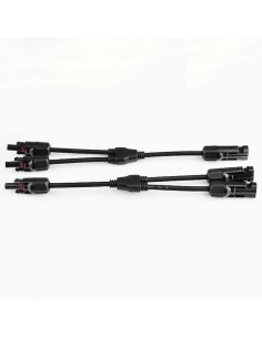 Pareja de conectores macho y hembra flexibles MC4 2/1 IP68 para Cable de 4-6mm²