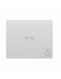 Tecla Pulsador luz Blanco con Luminoso BJC 18717-L IRIS