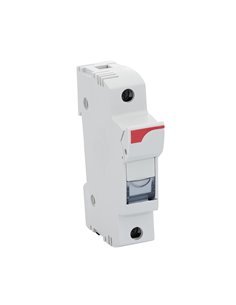 Portafusibles carril din para fusibles 10x38mm