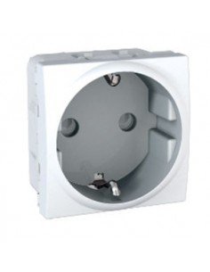 Enchufe Bipolar con T.T. lateral 16A Eunea Unica MGU3.037.18