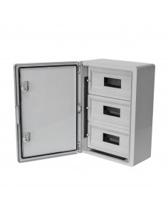 Armario distribución ABS 42 módulos (14x3) 350x500x190mm. Puerta Opaca