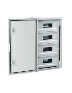 Armario distribución ABS 68 módulos (17x4) 400x600x200mm. Puerta Opaca