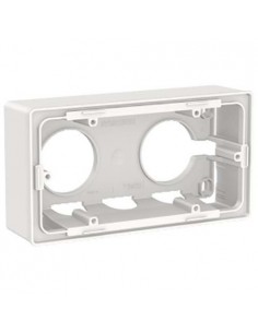 Zócalo de superficie 2 Elemento New Unica Blanco NU800418