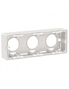 Zócalo de superficie 3 Elemento New Unica Blanco NU800618