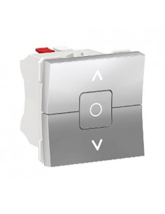 Interruptor de persiana 6A New Unica Aluminio NU320830