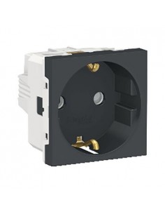 Base Enchufe Schuko 16A 250V New Unica Antracita NU303754