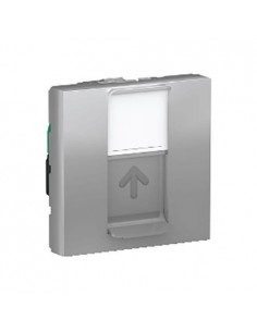 Toma RJ45 Ancha S-One categoria 5e UTP New Unica Aluminio NU341130