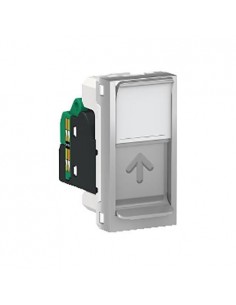 Toma RJ45 Estrecha S-One categoria 5e UTP New Unica Aluminio NU341030