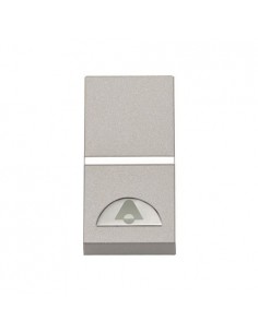 Pulsador NIESSEN ZENIT 2104.2 PL Timbre -1 modulo Plata