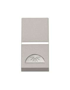 Pulsador NIESSEN ZENIT 2104.2 PL Luz 1 modulo NIESSEN ZENIT Plata