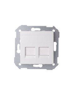 Tapa Simon 82 informática RJ AMP doble 82006