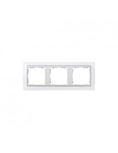 Marco 3 elementos Simon 82 blanco 82630.30
