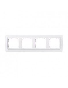 Marco 4 elementos Simon 82 blanco 82640.30