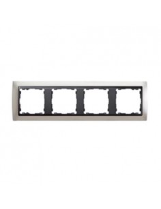 Marco 4 elementos Simon 82 Aluminio -grafito 82844.33