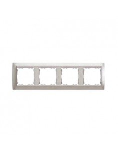 Marco 4 elementos Simon 82 Aluminio -Aluminio 82944.33