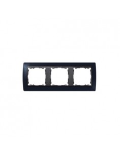 Marco 3 elementos Simon 82 Negro 82832-32