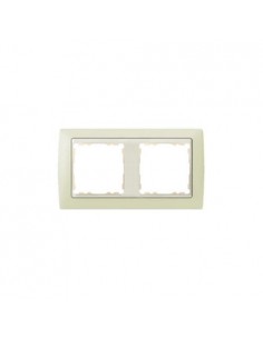 Marco 2 elementos Simon 82 Marfil  82720-31