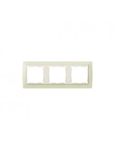 Marco 3 elementos Simon 82 Marfil  82730-31