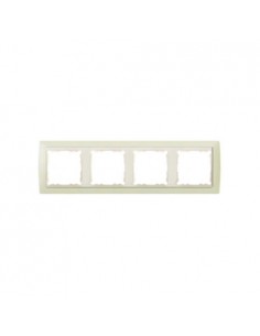 Marco 4 elementos Simon 82 Marfil  82740-31