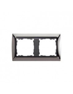 Marco 2 elementos Simon 82 Acero 82824-67