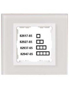 Marco 2 elementos Simon 82 Nature Cristal blanco 82627.30