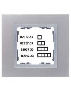 Marco 2 elementos Simon 82 Nature Aluminio 82927.33