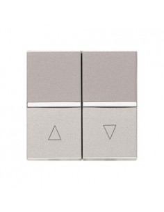 Interruptor para persianas Niessen Zenit 2244.1 PL Plata