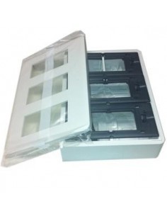 Caja+Marco+soporte Legrand Mosaic 078883 2x3x2 superficie
