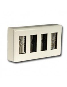 Caja+Marco+soporte Legrand Mosaic 078884 2x8 superficie