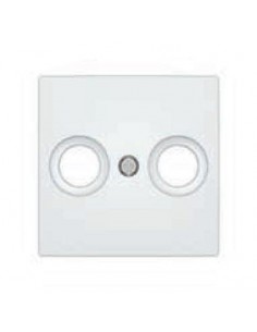 Tapa toma TV 2 conectores blanco BJC viva 23330