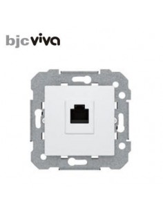 Toma Telefono RJ11 blanco BJC viva 23482
