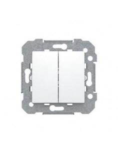 Conmutador doble blanco BJC viva 23510