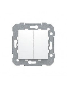 Interruptor doble blanco BJC viva 23509