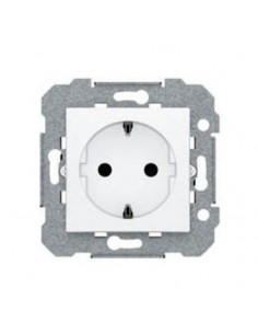 Enchufe schuko 2P+T blanco BJC viva 23524