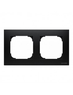 Marco 2 elemento Negro Soft Niessen Sky 8572 NS