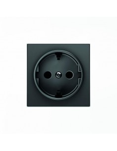 Tapa enchufe Schuko Niessen Sky Negro Soft 8588 NS