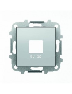 Tapa toma cargador USB Niessen Sky Plata 8585 PL