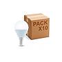 Pack 10 Bombillas led E-14 esférica 6W 480Lm